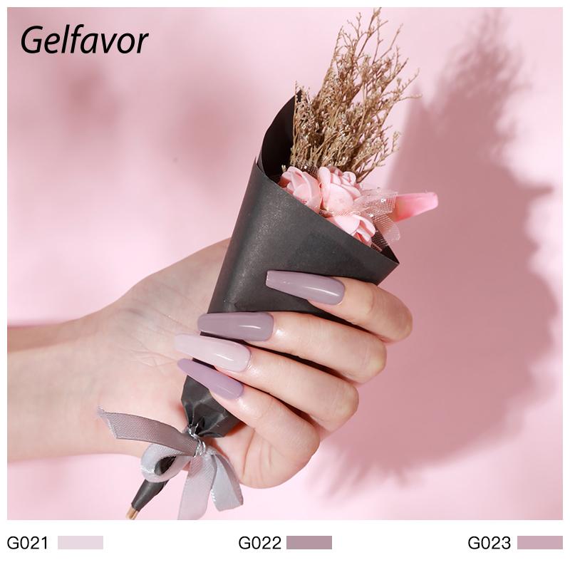 Gelfavor 6/10 шт., 8 мл, набор гель-лаков для ногтей, замачиваемый УФ-гель-лак, яркий для дизайна ногтей, светодиодная/УФ-лампа