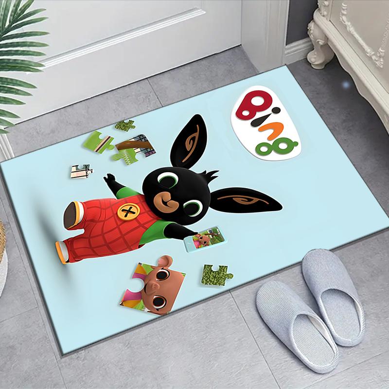 1pc Bing Bunny2 Design Area Rug - Non-Slip, Soft & Cozy Floor Mat for Living Room, Bedroom, Office - Indoor/Outdoor Decorative Carpet