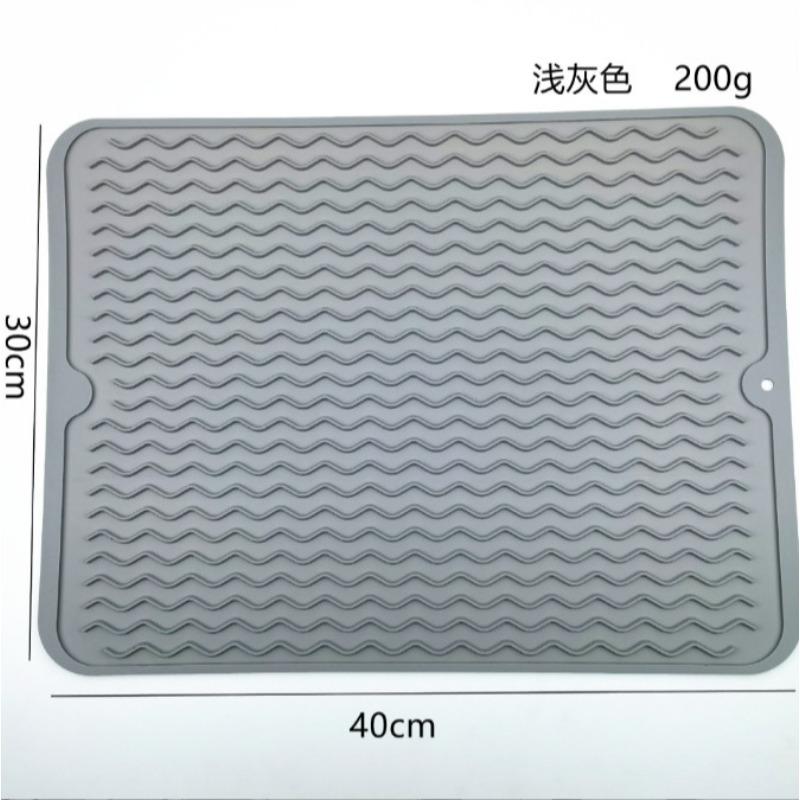 Силиконовый коврик для сушки посуды 40 X 30 см - большой коврик для сушки посуды, коврики для столешницы, коврик для сушки посуды, коврики для раковины, большой силикон