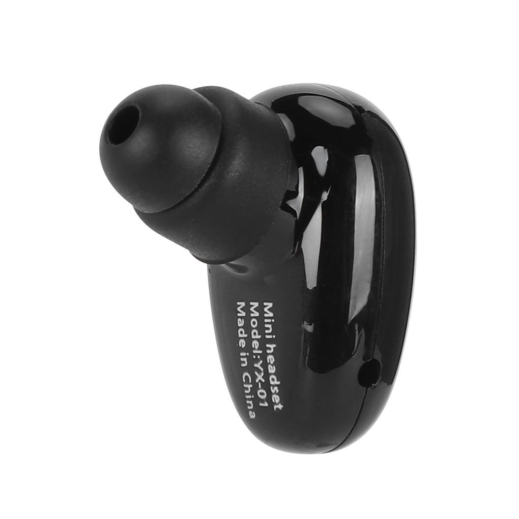 YX01 Portable Bluetooth Headset Earphone Excluding Charging Box Subwoofer HD CallBlack