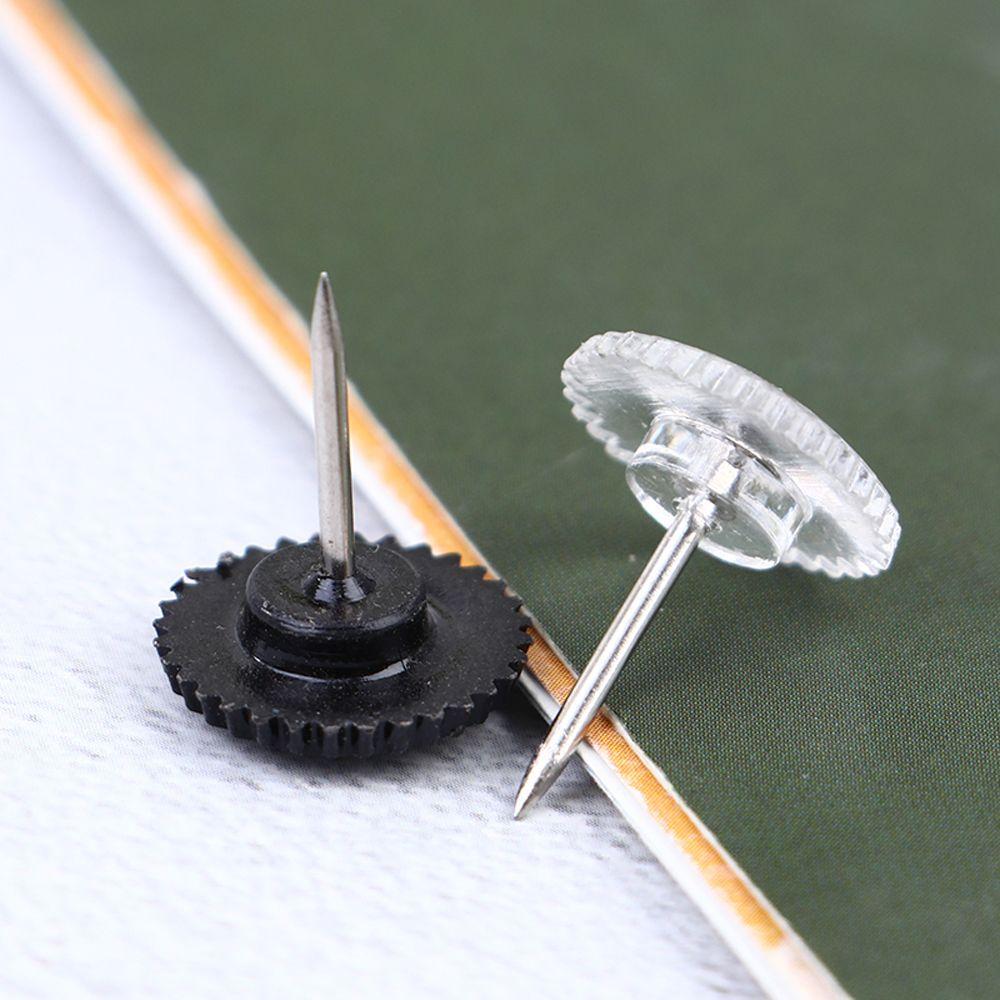 Plastic head Pushpin Metal Thumbtack Drawing Pins Map Pins Thumb Tacks Gear-like Pushpins