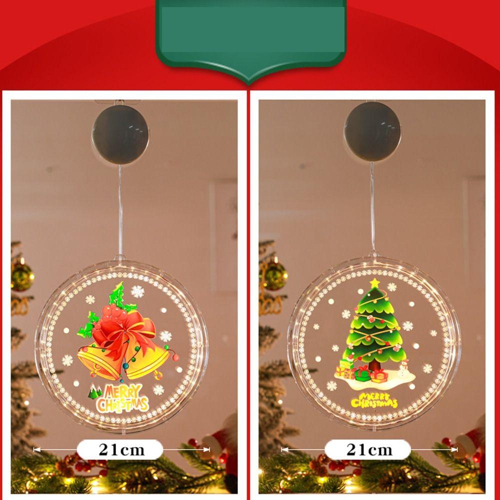 Подвесная лампа на присоске для окна Снежинка Рождественские огни для окна Новый год