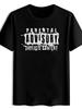 Unisexs Parents Notice Bare Content Tshirt Bold Warning Label Design Suitable for Party Beach and Daily Wear Humorous Gift