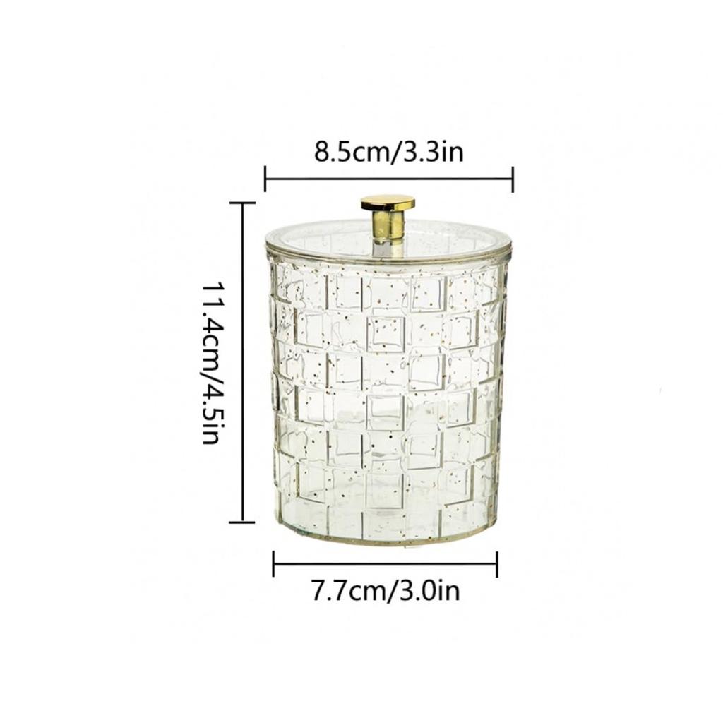 Органайзер для макияжа, настольный ящик для хранения, держатель Qtip, диспенсер для ватных шариков, ватных тампонов, круглых ватных подушечек для ванной комнаты