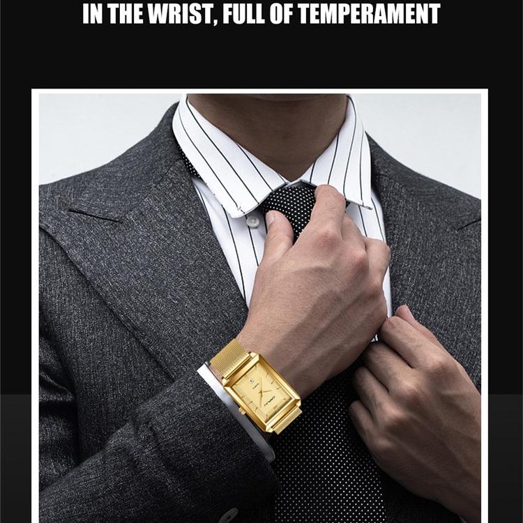 CRRJU-2197 Men's Watch Casual Business Fashion Personality Watch Men's Watch Women's Watch Student Watch Simple