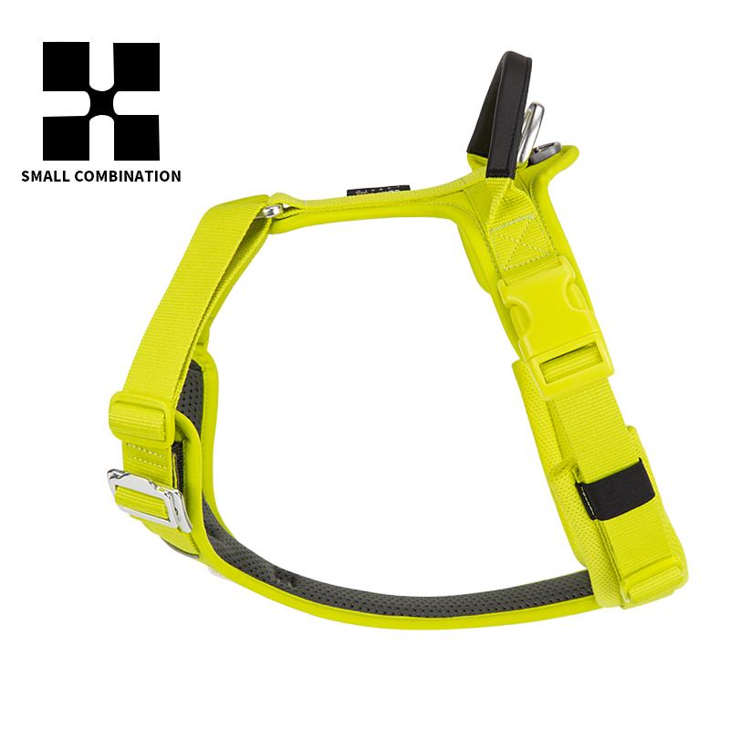 МАЛЕНЬКАЯ КОМБИНАЦИЯ Светоотражающая нейлоновая шлейка для собаки, жилет без рывков, мягкая регулируемая, для собак среднего и крупного размера, для прогулок на улице, бега