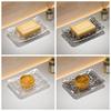 5pcs Convenient Transparent Soap Box Light Luxury Non-slip Base Soap Holder PET Drain Hole Design Soap Tray Bathroom