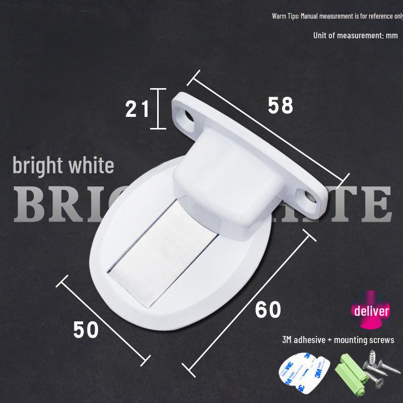 Магнитный бесшумный дверной стопор: Прочное, устойчивое к ударам присасывание для дверей ванной или спальни