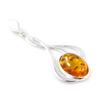 [F9858] - Silver Pendant 'Inspiration' Amber