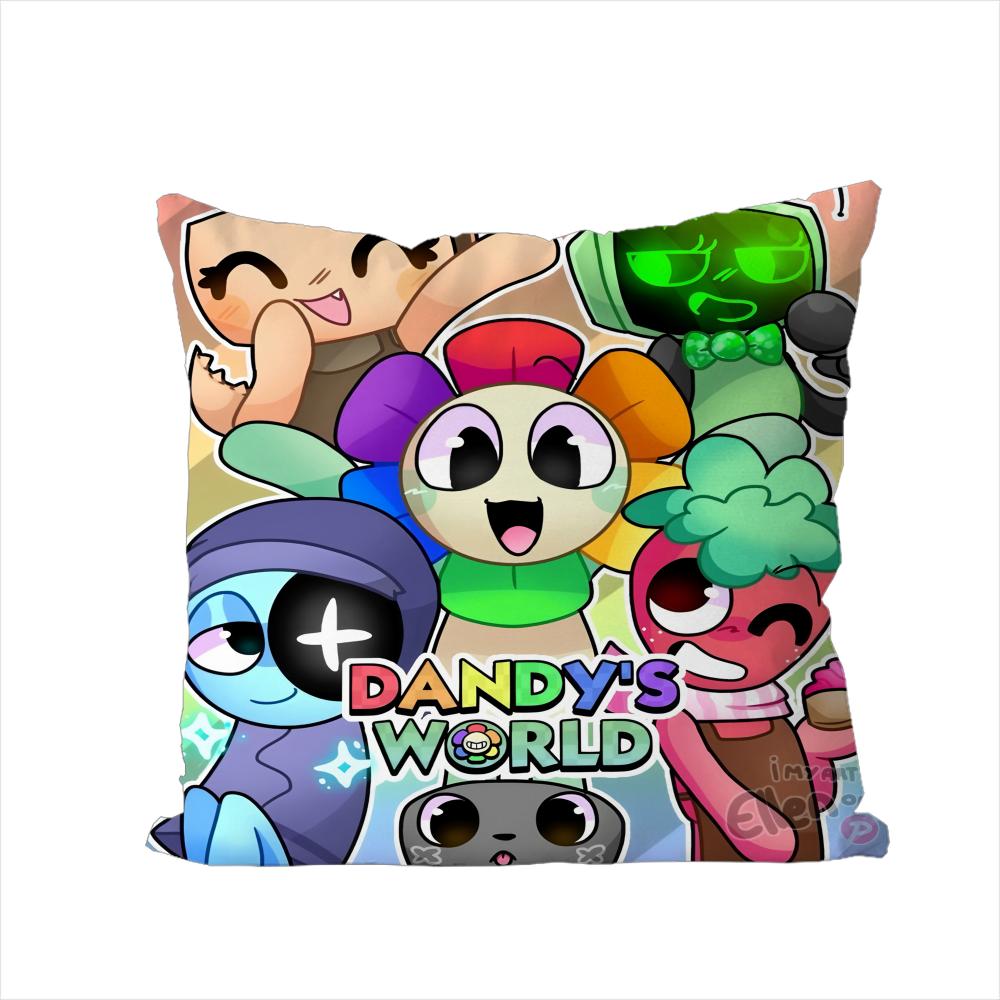 Чехол для подушки D-Dandys World для автомобиля, дивана, декоративный домашний, двусторонний принт, квадратная декоративная подушка из плюша, чехол
