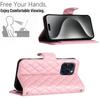 Ремешок на запястье, женский повседневный кожаный держатель для карт с 3D сеткой, чехол-кошелек для телефона, подставка для iPhone Samsung Xiaomi Moto, женская сумка для девочек розового розового цвета с откидной крышкой