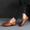 Fashion Luxury Men Outdoor Shoes Fashion Mens Slip On Shoe Genuine Leather Busines All-match Male Flats High Quality Men's Retro Loafers