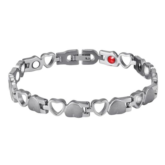 Браслет магнитной терапии Классическое облегчение боли Элегантный внешний вид Полая форма сердца любви