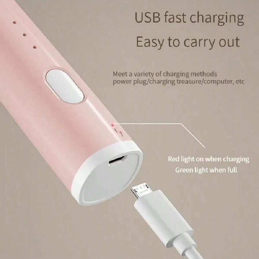 Высококачественный набор с 2 насадками, перезаряжаемый от USB, ручной венчик для яиц, 3 скорости, электрический вспениватель молока, миксер для пенки, напитков, кофе