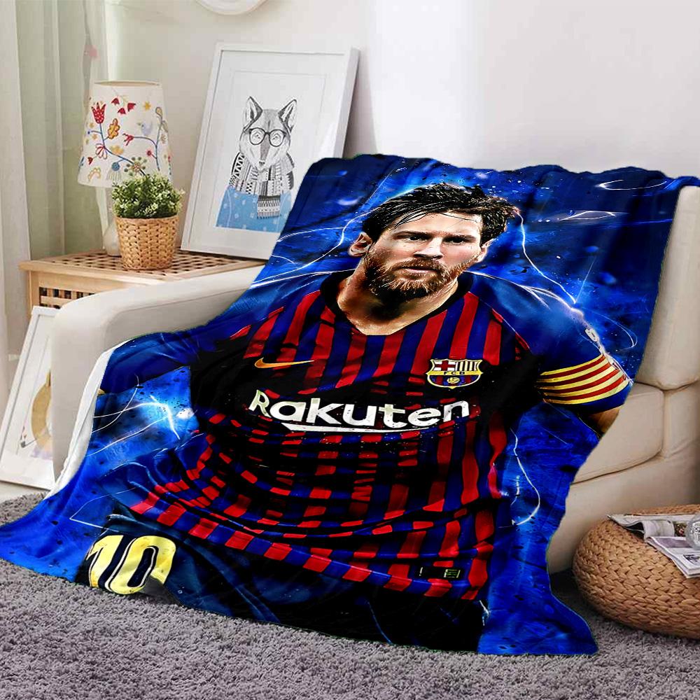 1pc Argentinas Messi Celebrates flannel Blanket for Super Soft Cute Comfort Blanket for Travel Bedding Couch Sofa Blanket Y7304