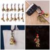 Practical Sturdy Brass Zodiacs Keychain Charm Pendant Portable for Animals Zodiacs Lovers and Stylish Accessory Fan