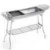 Портативный угольный BBQ гриль из нержавеющей стали
