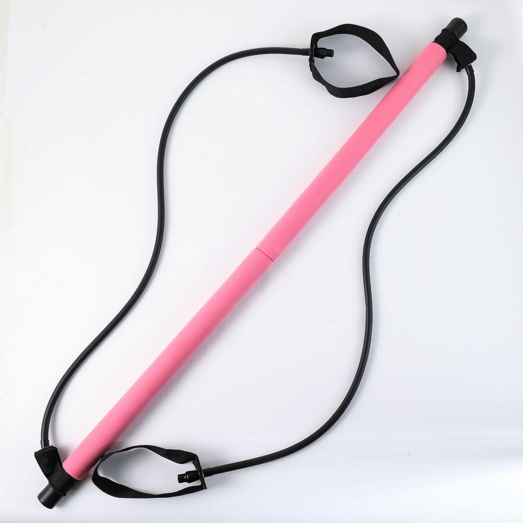 Yoga Pilates Bar Stick Crossfit Workout Elastic Resistance Bands Yoga Exerciser Pull Rope Portable Home Gym Fitness Equipment