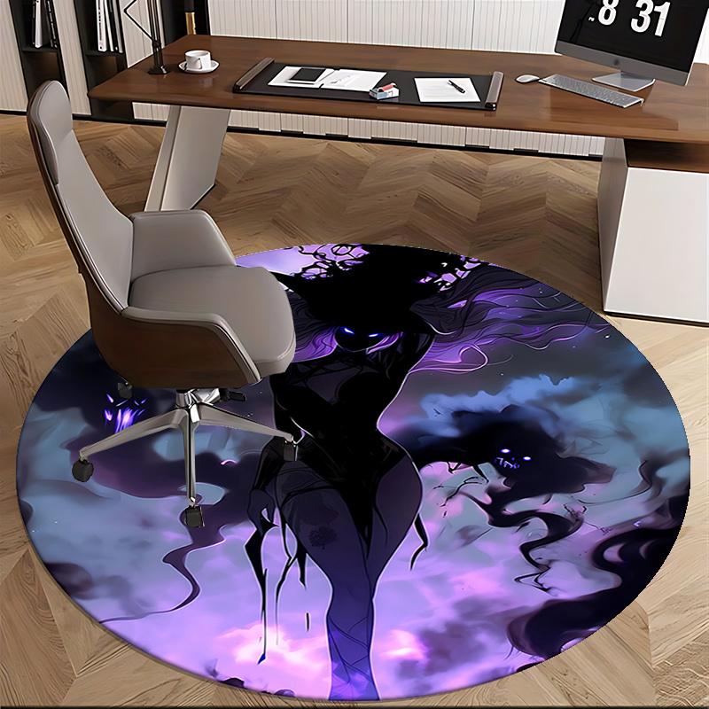 Dark Fantasy Witch Chair Mat - Round Carpet for Home Decor, Office Use, Bedroom, Living Room, Gift Idea0235b