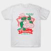 Men Black Print T-shirt Mikey'S Pizzaria No-Cut Heat Transfer Print Cotton Tshirt