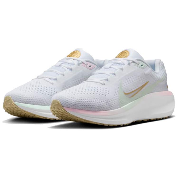 Nike Кроссовки женские Air Winflo 11 Be The One белые светло-зеленые игриво-розовые HM3733-361