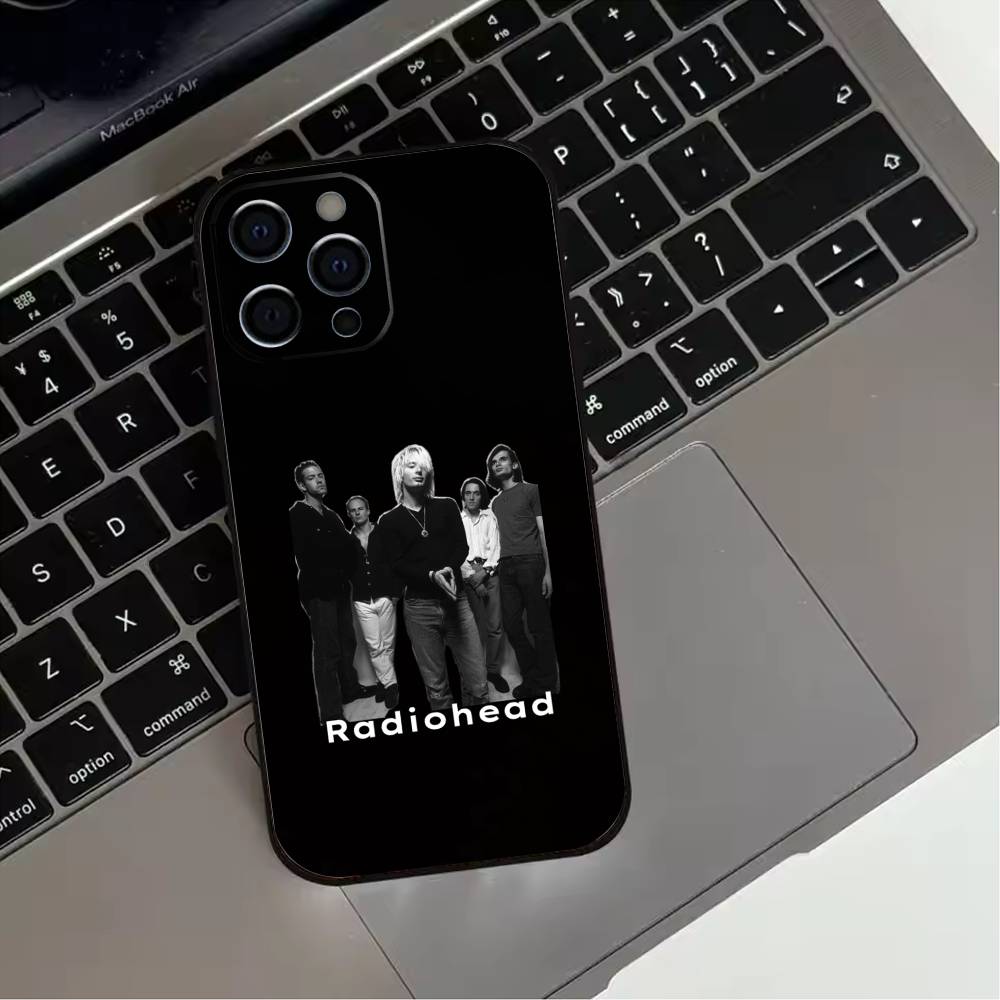 Classic R-Radiohead Rap Band Phone Case For iPhone 17,16,15,14,13,12,11 Plus,Pro Max,XS,Soft Silicone Black Cover