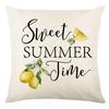 Pillow Cover Nordic Ins Pillow Summer Yellow Lemon Square Print Pillow Cover Cushion