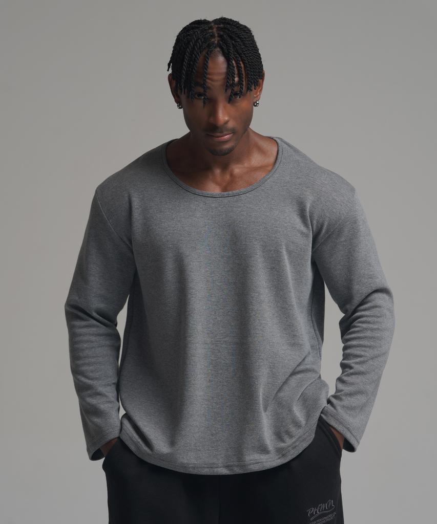PHERMENON [2Pack] Muscle Fit U-Neck Long Sleeve (3 Colors)