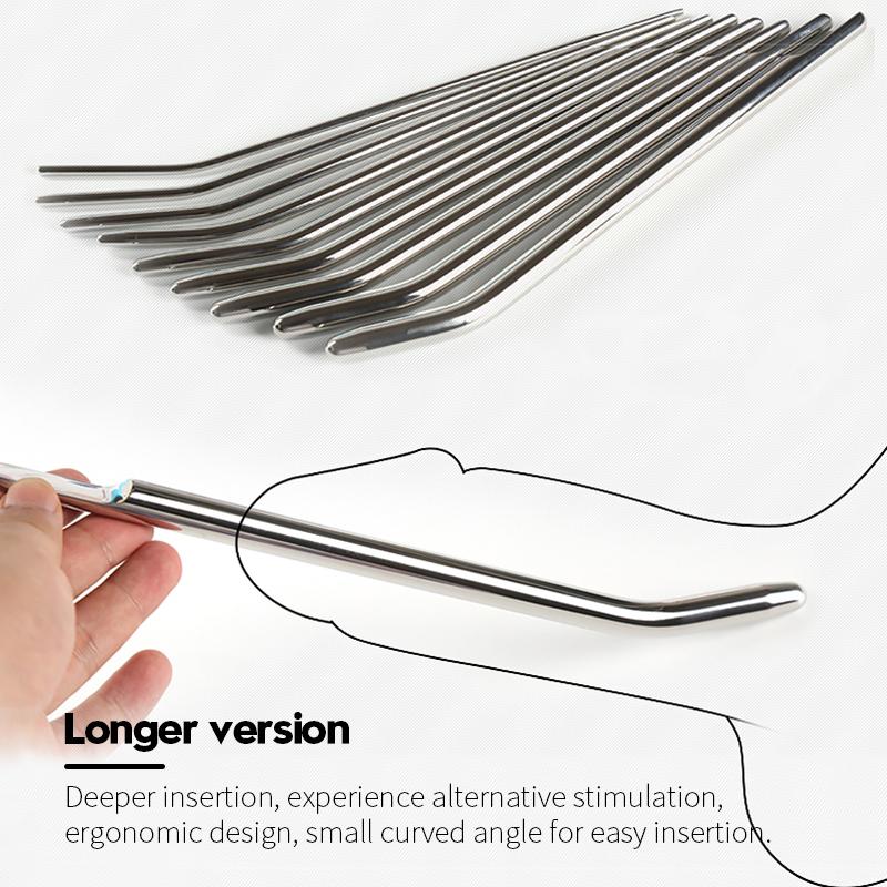 Runyu SM Металлический расширитель уретры Мужская пробка для пениса из нержавеющей стали Мужская блокировка уретры Мастурбация для взрослых Альтернативные секс-игрушки