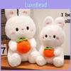 Rabbit Cute Plush Doll With Embracing Persimmon Decorations For Kids Gift