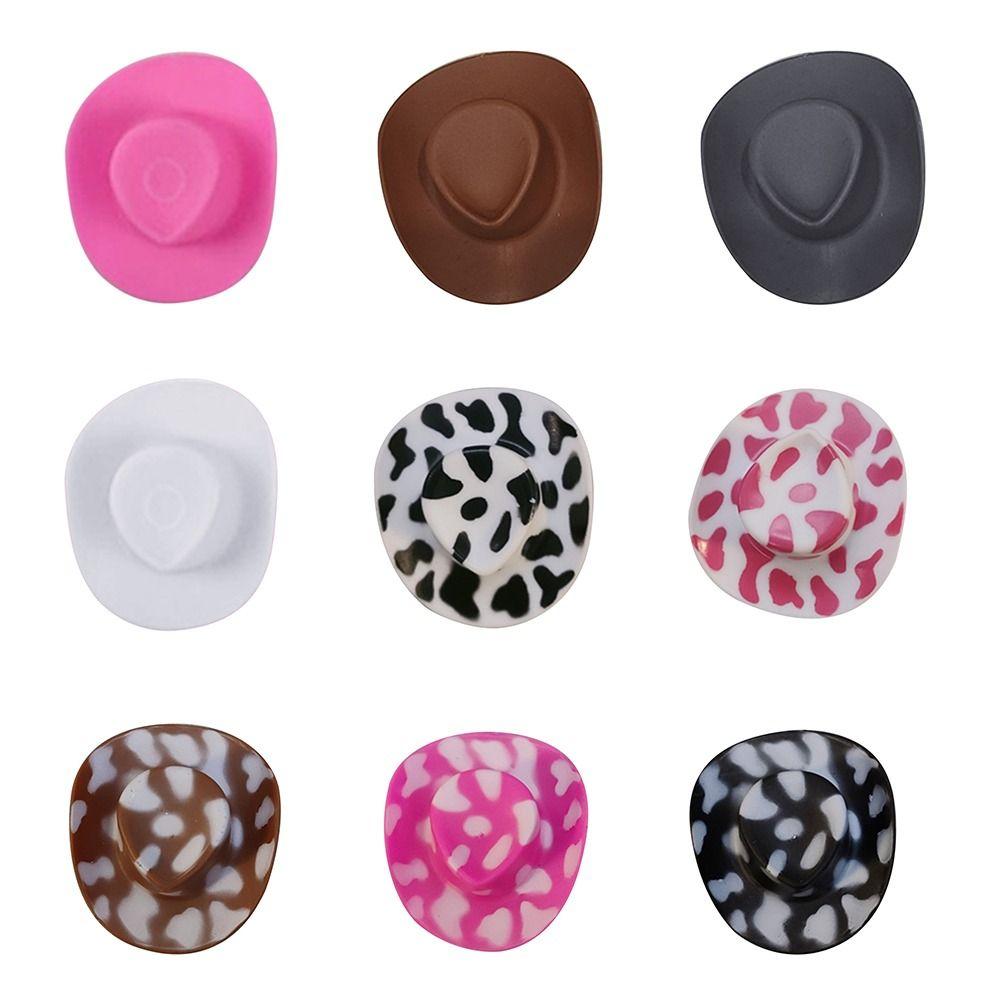 Cake Topper Mini Cowboy Hats Western Decor Doll Hats Dollhouse Decoration Bachelorette Party