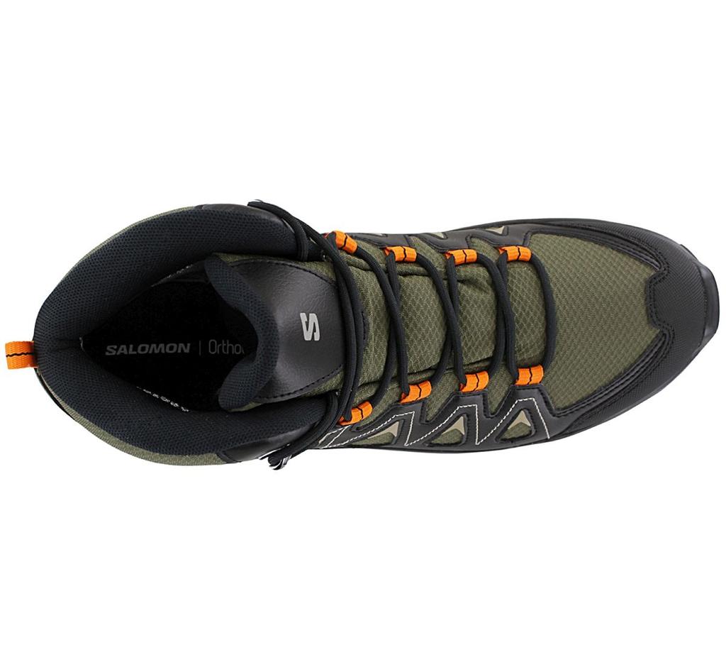 SALOMON X Braze Mid GTX - GORE-TEX - мужские кроссовки зелено-черные 471810 спортивная обувь ОРИГИНАЛ