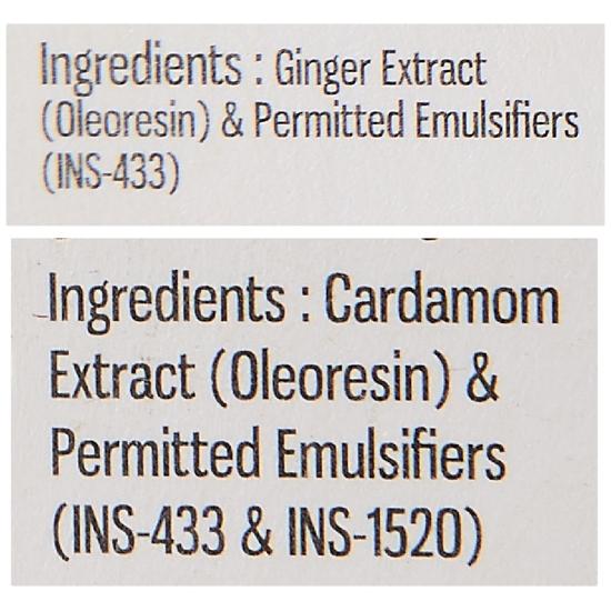 Spice Drop Spicy Tea Combo | Natural Herbal Extract Of Ginger (Adrak) and Cardamom (Elaichi) | For Food, Beverage| Healthy | 5ML X 2 Packs