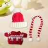 Doll Sweater Clothes Set Cute Suit Scarf Hat Costumes Christmas Birthday Gift