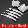 for Peugeot 307 307sw 307cc Accessories Chrome Trim Chromium Styling Door Handles Cover Sticker Exterior Decoration Car Styling