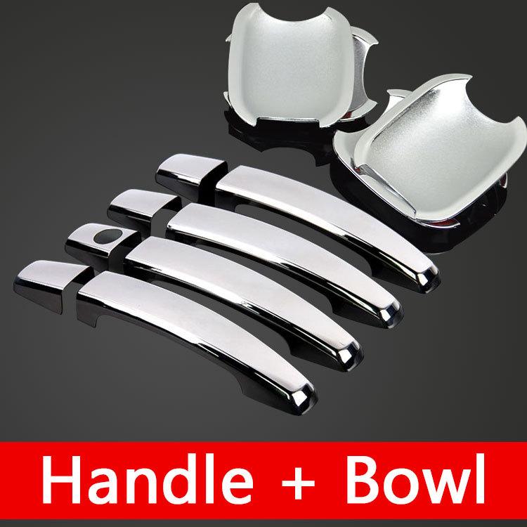 for Peugeot 307 307sw 307cc Accessories Chrome Trim Chromium Styling Door Handles Cover Sticker Exterior Decoration Car Styling