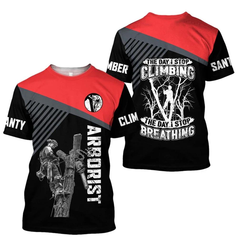 Летняя мужская футболка Tooling T-Shirt Lumberjack, быстросохнущая футболка с короткими рукавами и 3D-принтом, свободная спортивная футболка с крутым О-образным воротником, повседневный топ