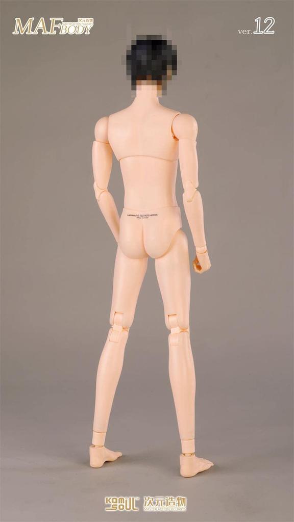 Scale Action Figure MAF BODY Ver12 Standard Skin Male Body and Clothes Not [TOYBARJAPAN] 1/6 MAF12-NY Man's (head Included)