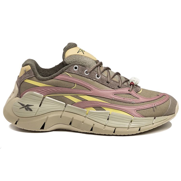 Reebok X Street Fighter Zig Kinetica 2.5 Унисекс Коричная палочка Выжженная земля Выветренный желтый GZ9539