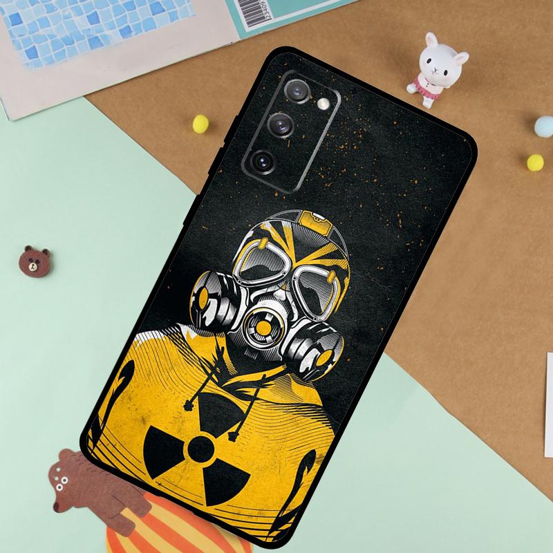 Чехол-маска противогаз Мягкий чехол для Samsung Galaxy S25 Ultra S9 S10 S20 S22 S21 Plus S23 FE S24 Ultra Funda Чехол