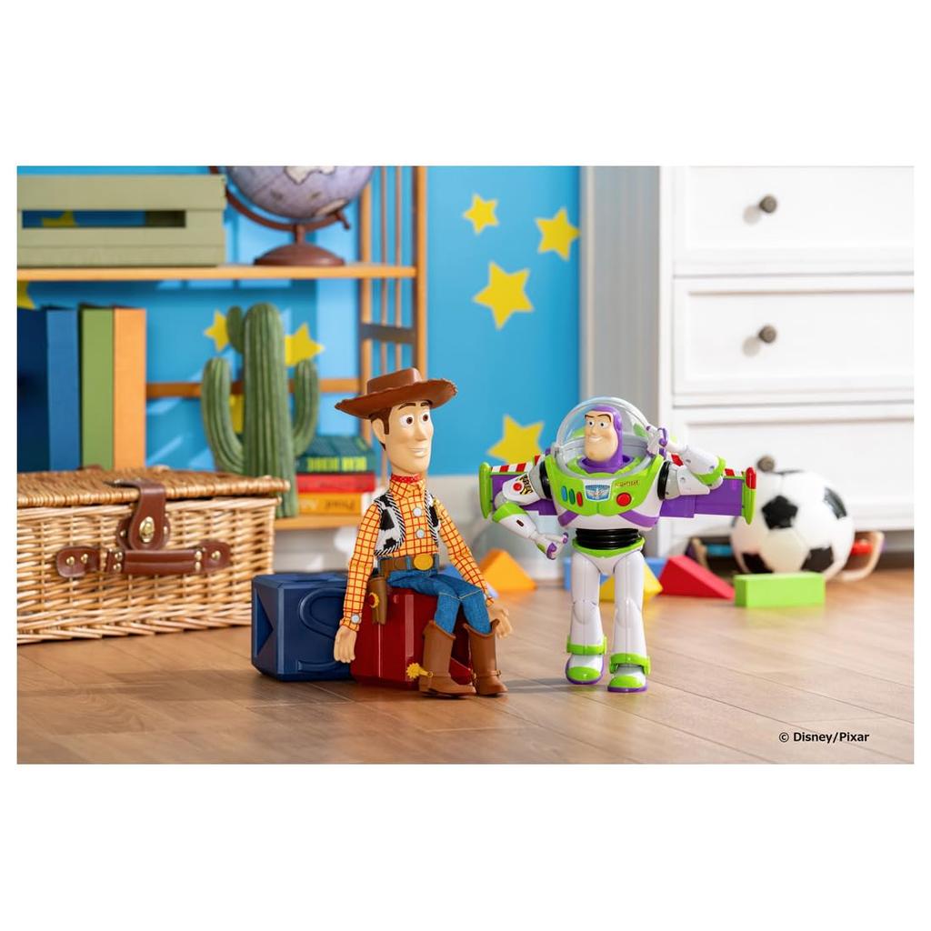 Takara Tomy Toy Story Real Size Talking Figure Woody, Disney Pixar Collectible Toy, Ages 3 and Up