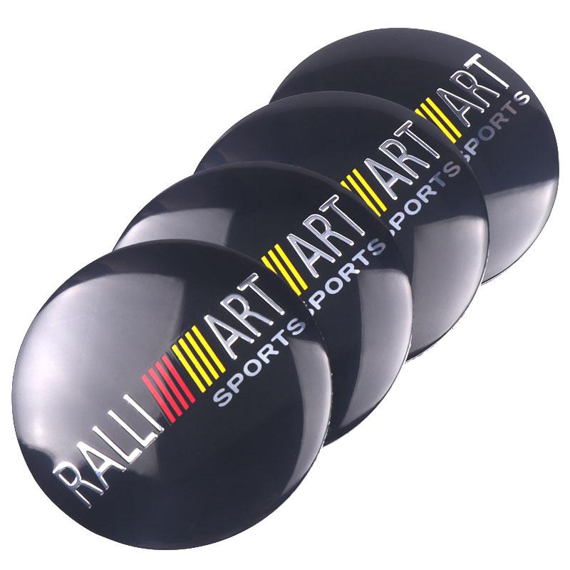 bljm6 Car Wheel Center Hub Emblem Stickers Auto Hubcap Cover Accessories For Mitsubishi Outlander ASX Galant L200 Lancer Ralliart EVO