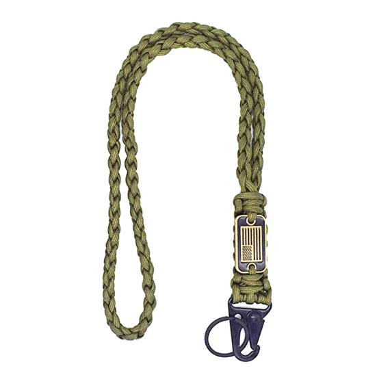 Сверхмощный плетеный ремешок с американским флагом, брелок для ключей, плетеная веревка, подвеска, регулируемый ремешок для ключей