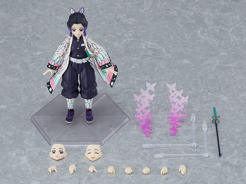 Figma Demon Kimetsu no Yaiba Shinobu Kocho Подвижная фигурка Slayer, раскрашенная в пластик, без масштаба