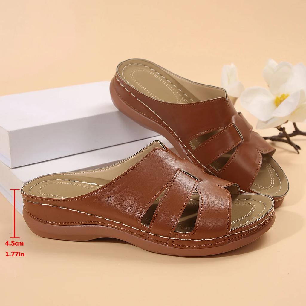 Роскошные летние тапочки для женщин на танкетке, модные пляжные сандалии для отдыха на открытом воздухе, женские шлепанцы, брендовые дизайнерские повседневные сандалии