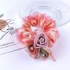 Hair Rope Pearl New Headwear Flower Mesh Scrunchies Women Hair Ties Double Layer Hair Rubber Bands