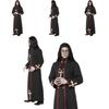 Жуткий Черный Хэллоуинский Костюм Священника Мантия Для Мужчин И Женщин Косплей Театральные Мероприятия