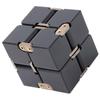 Ручной кубик для снятия стресса из алюминиевого сплава Infinity Desk Magic Cube, черный
