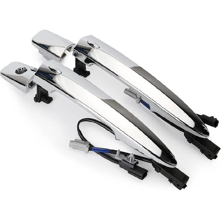 806469N00A Внешняя хромированная ручка двери, передняя левая, сторона водителя, с датчиком и системой бесключевого доступа Smart Keyless Entry, Для Nissan 2009-2018