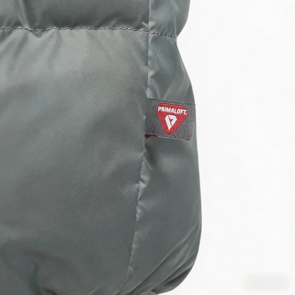 Nike Ветровка Storm-FIT Windrunner PrimaLoft ® с цветными блоками, куртка с длинными рукавами и капюшоном, теплая куртка из пуха, мужская, серая